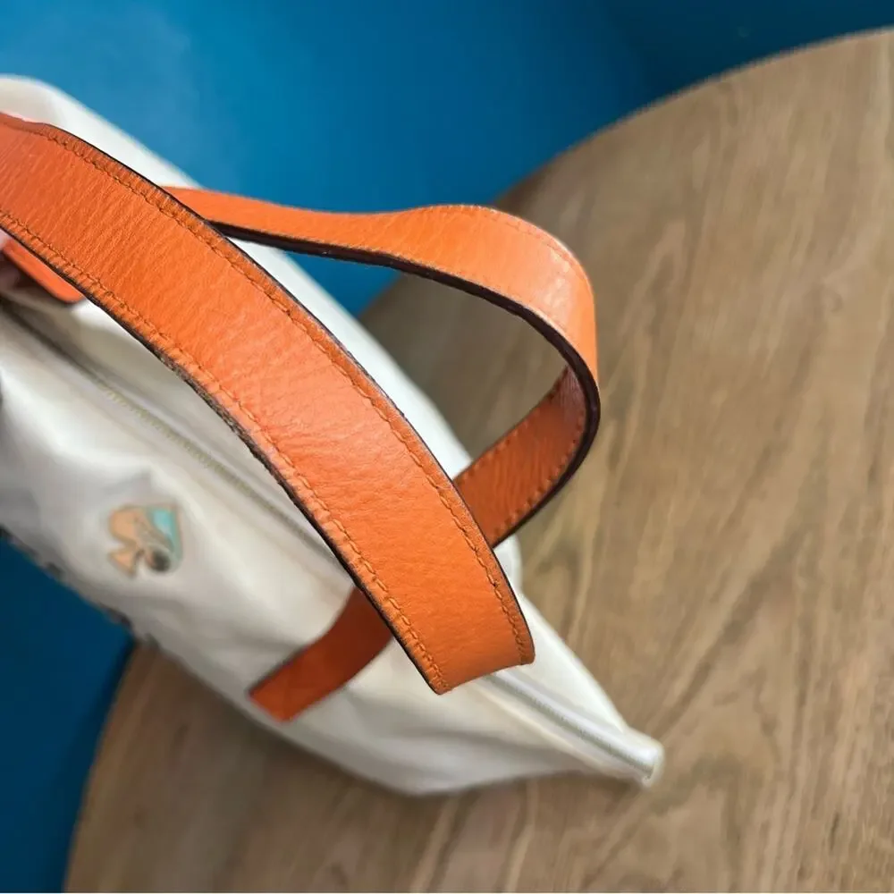 kate spade Play The Field Tote Large Shoulder Bag Green Orange